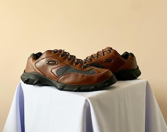 90s Oakley Blender Gorpcore Leather Sneakers Shoes Y2K Size US 9.5