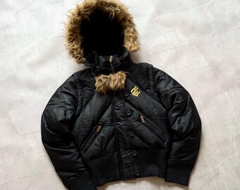 Vintage Rocawear Faux Fur Bomber Jacket Vest – LGB Vibe Multi Pocket, Size S