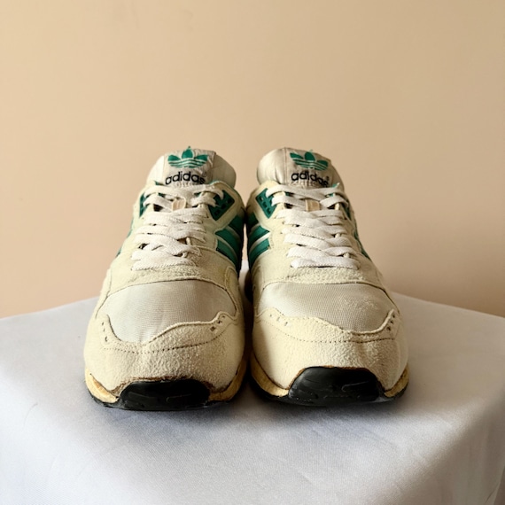 80s Vintage Adidas TX8911 / 680 (korea) Green/cream Shoes Size US