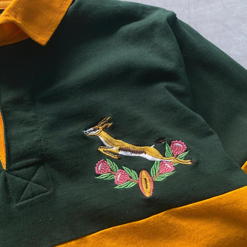 Springbok Rugby Ball Stripes South Africa Rugby Alternate 1992-94 Cotton Traders Jersey Size S - Etsy