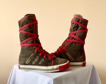 90S Vintage Dirk Bikkembergs Classic Big Logo Sneakers Suede Black
