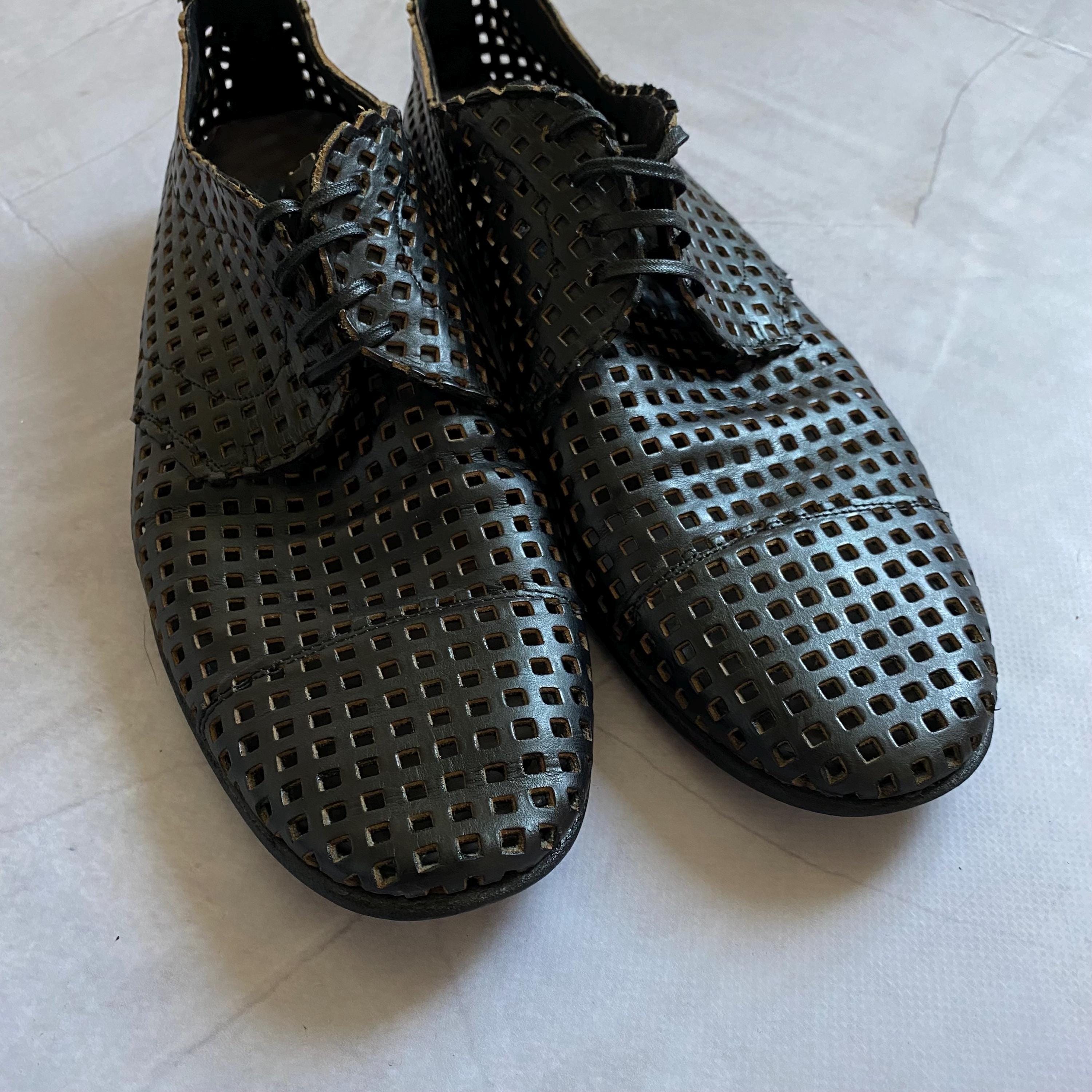 靴 archive DOLCE&GABBANA Leather Shoes Archive Vintage Dolce Gabbana Leather Avant-garde Shoes Size US 11