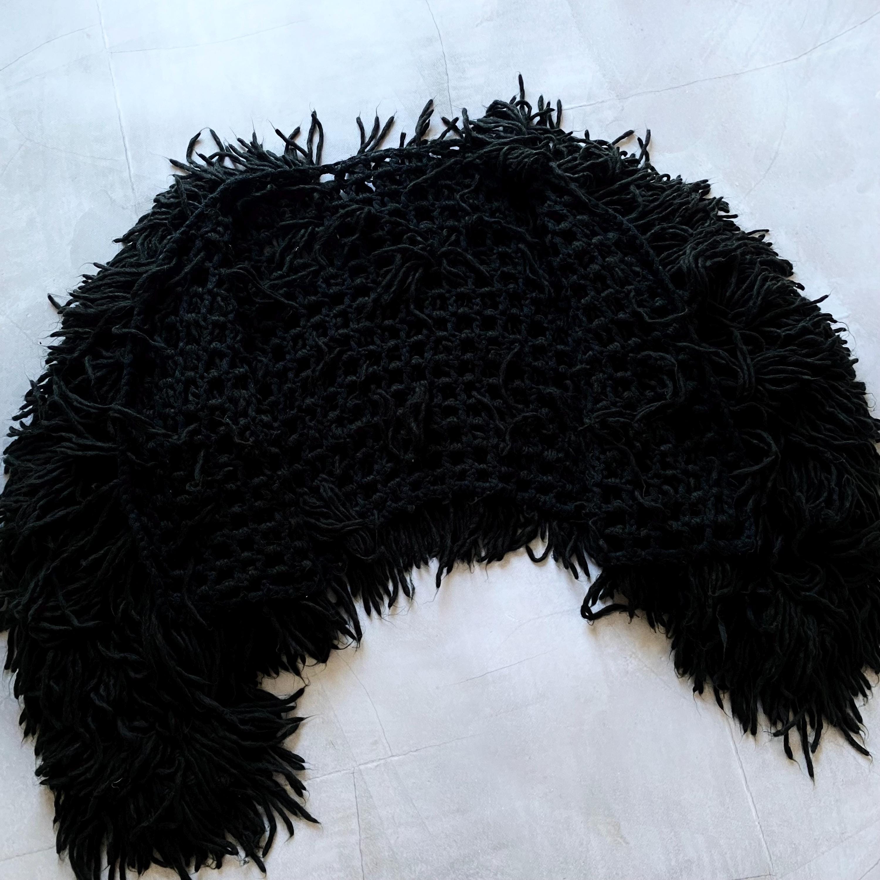 Fuzzy Cropped Knit Cardigan: Y2K Punk Grunge Style - Etsy