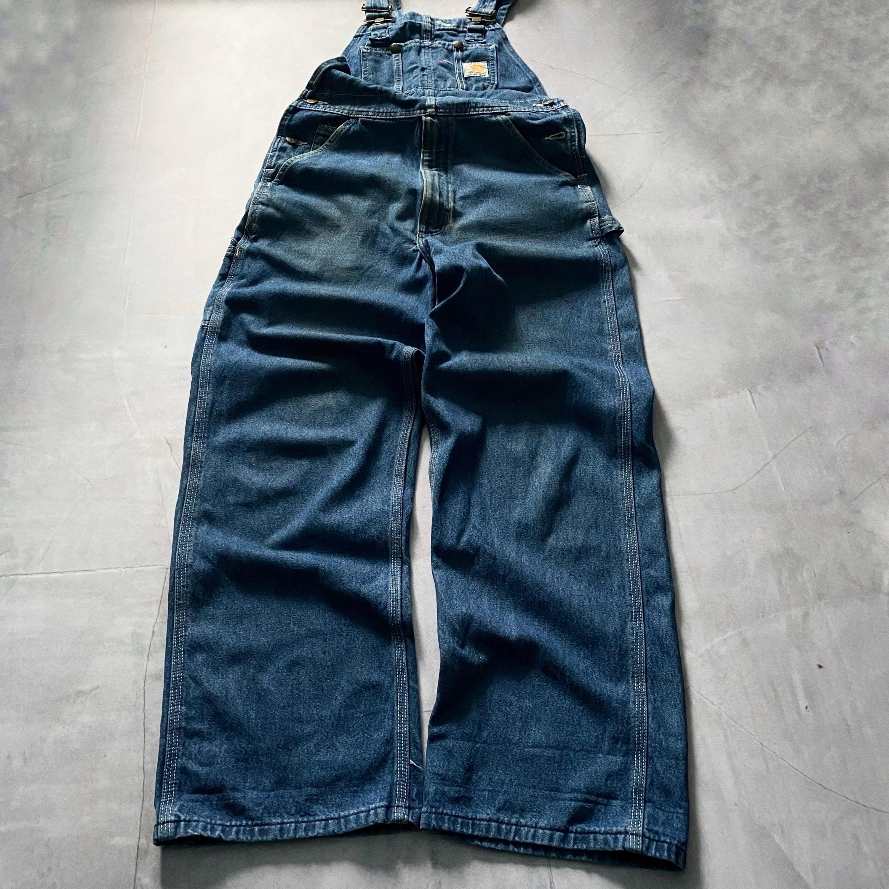パンツ Carhartt 90s Logo Patch Overalls Carhartt Logo Patch Tan Overalls – ThriftedThreads.com