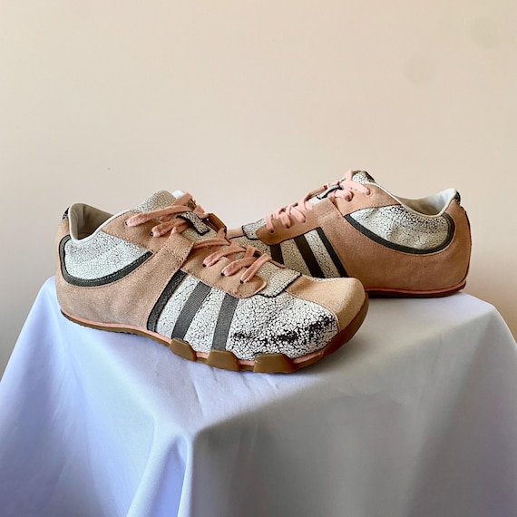 Diesel, Vintage Diesel Anneke Sneakers: Painted Distressed AvantGarde Shoes EUR 40
