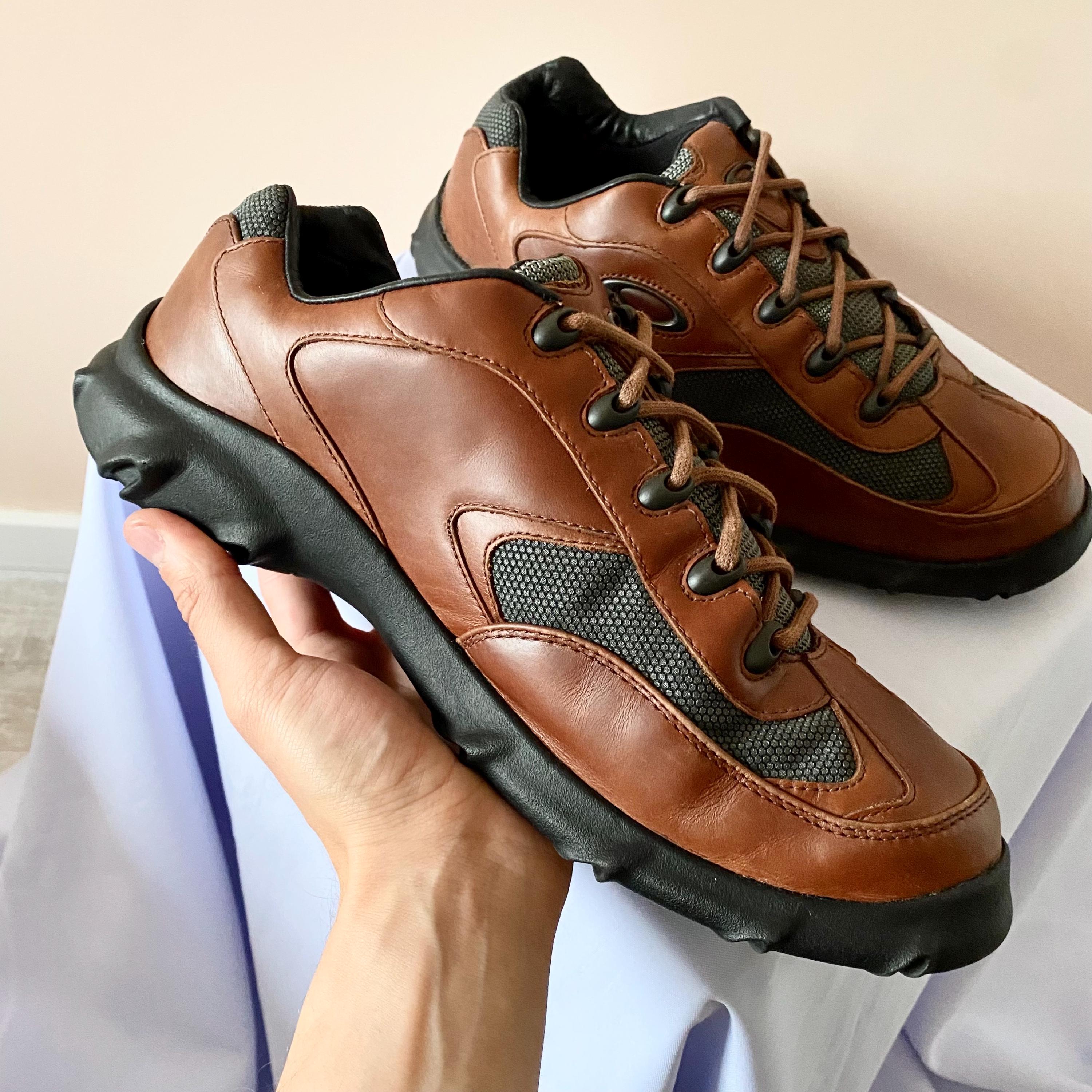 90s Oakley Blender Gorpcore Leather Sneakers Shoes Y2K Size US 9.5