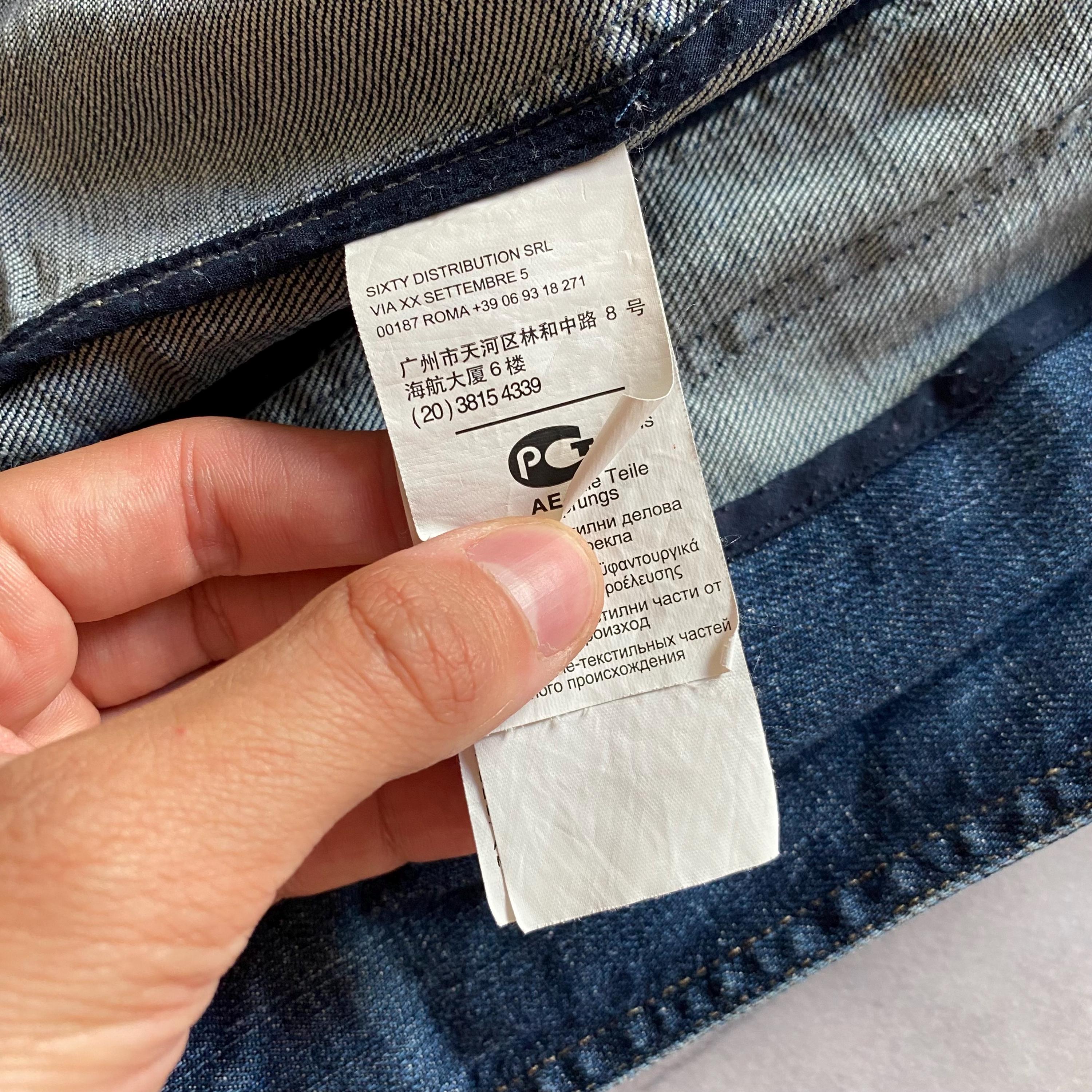 Japan Miss Sixty Cropped Asymmetrical Zip Denim Biker Jacket Y2K