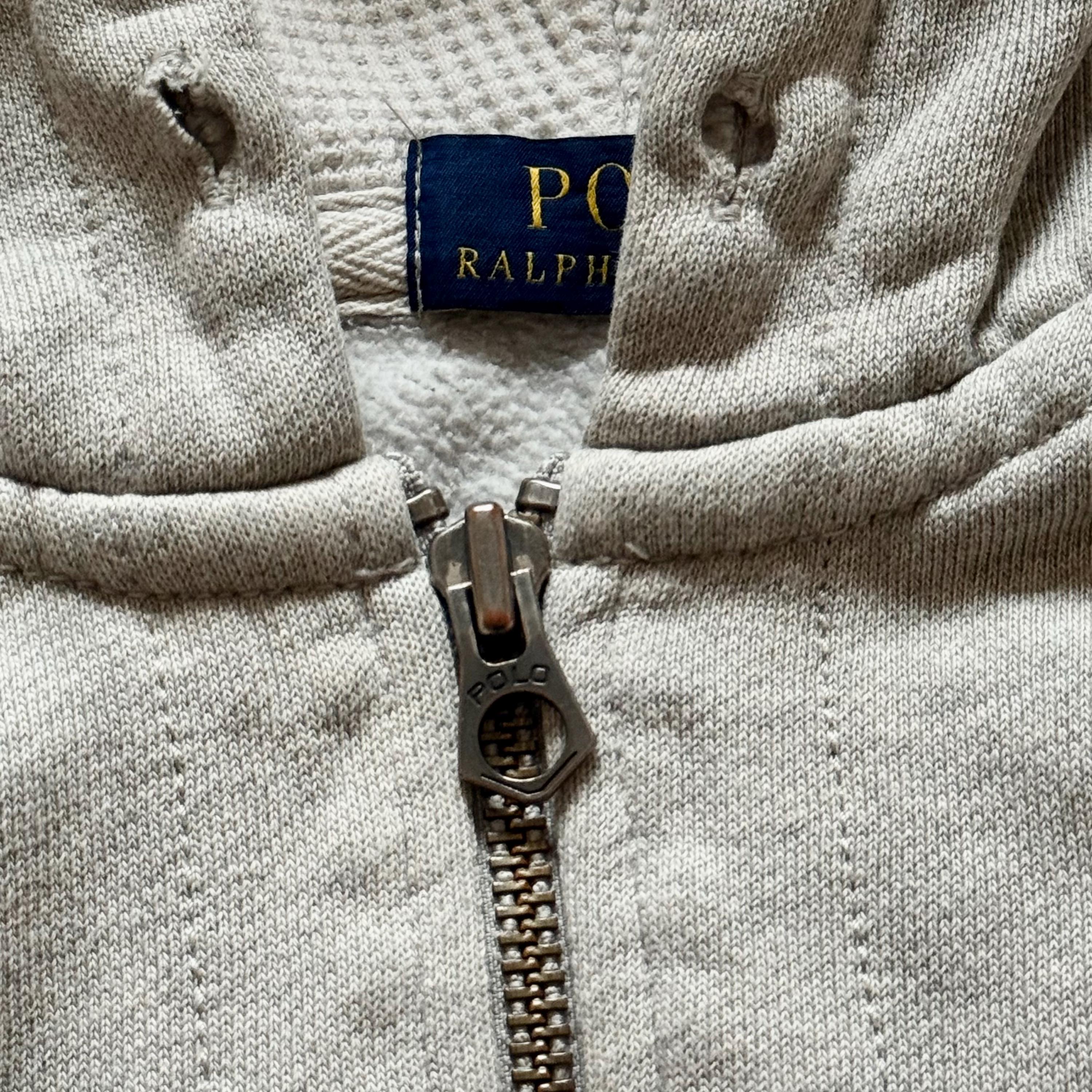 Vintage 90s Polo Ralph Lauren Grey Zip Hoodie Y2K Size M - Etsy Canada