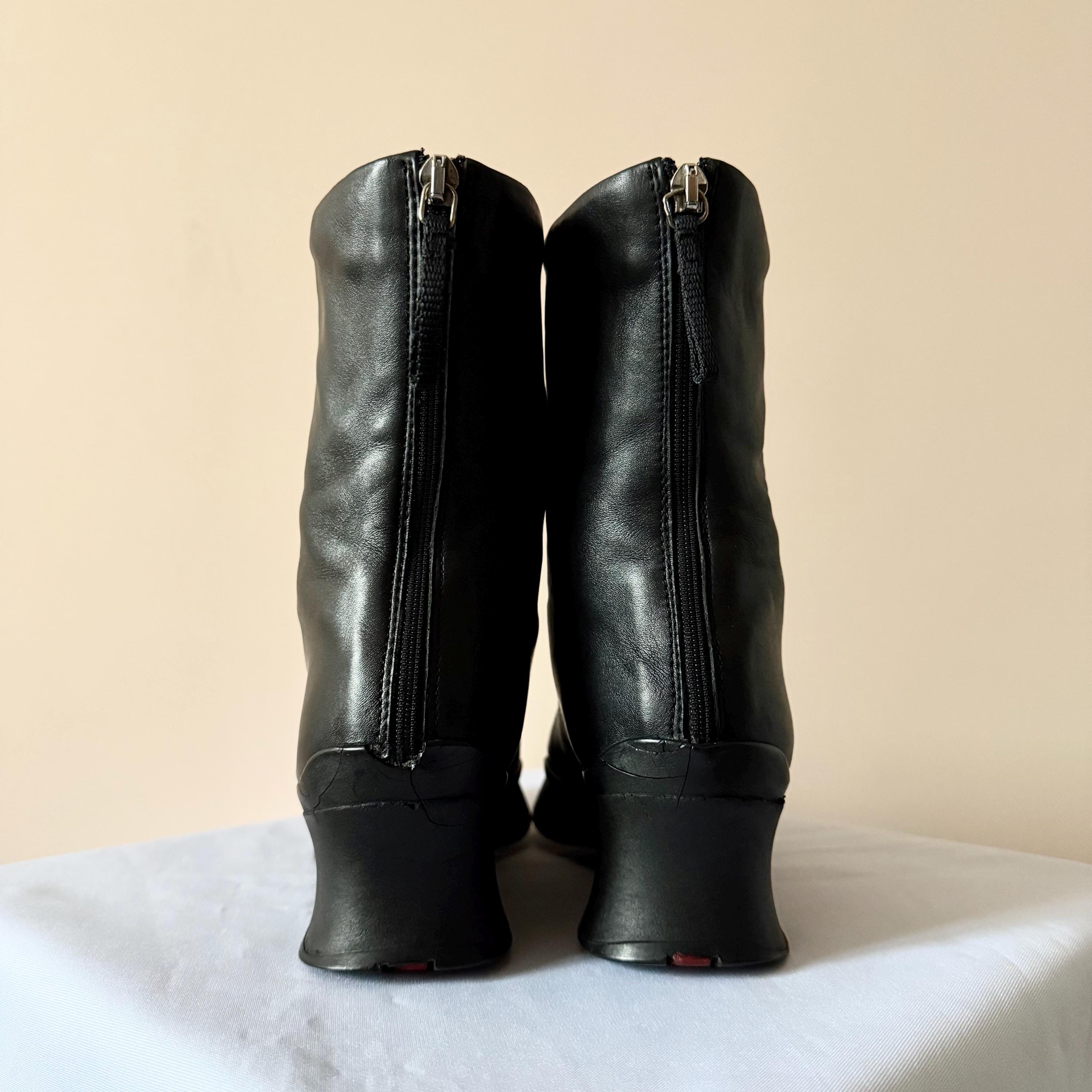 Archive 1999 Prada Sport Ancle Black Vintage Boots Size EUR 35 - Etsy Archive 1999 Prada Sport Ancle Black Vintage Boots Size EUR 35 - Etsy