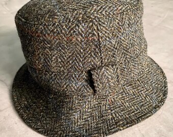 Harris Tweed Vintage Wool Bucket Hat Cap - Etsy