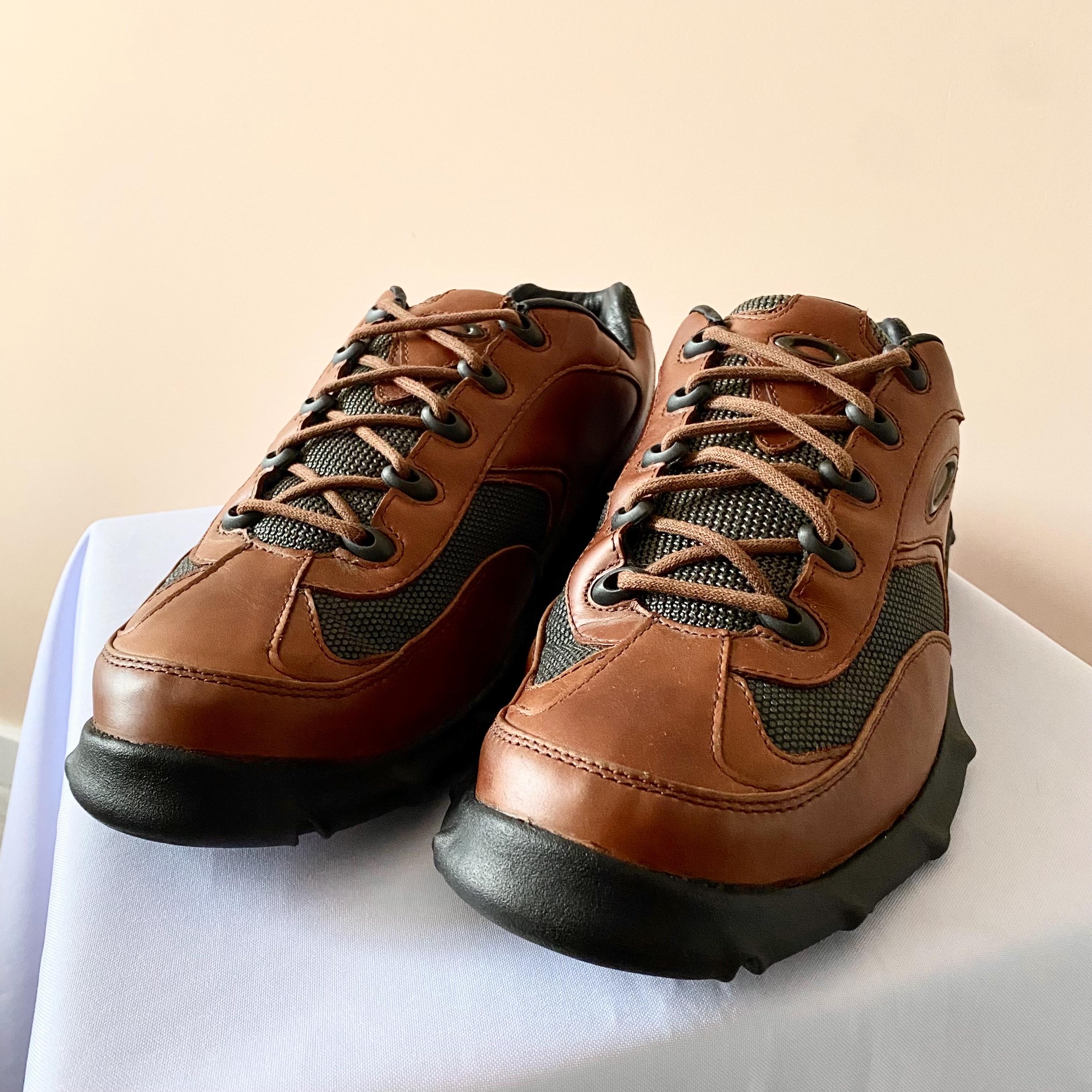 90s Oakley Blender Gorpcore Leather Sneakers Shoes Y2K Size US 9.5