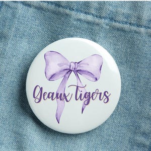 Tiger Game Day Pins | Set of 5 Buttons
