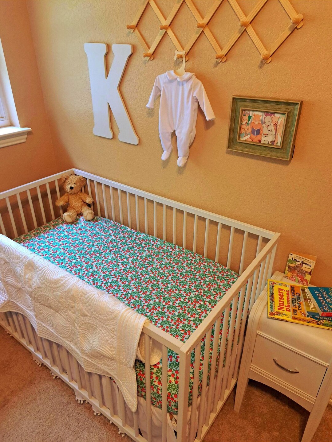 Custom Made CRIB SHEETS Set of 2 - Strawberries - Etsy