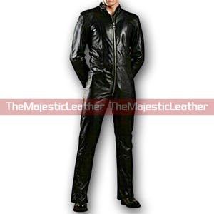 Leather jumpsuit men - Etsy 日本