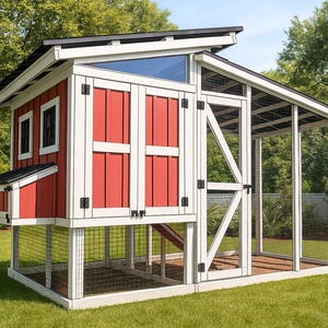 8 x16 Chicken coop plans-Diy Chicken coop plans with run-Diy chicken ran plans-Chicken coop -Run plans