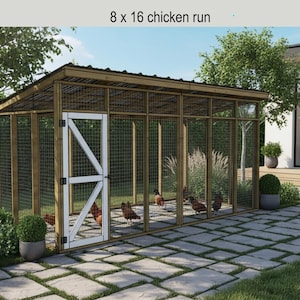 DIY-plannen voor kippenhok 8 x 16: bouw je eigen (pdf-download)