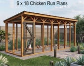 6x18 Chicken Run DIY Plans: Walk-in Design (Download PDF)
