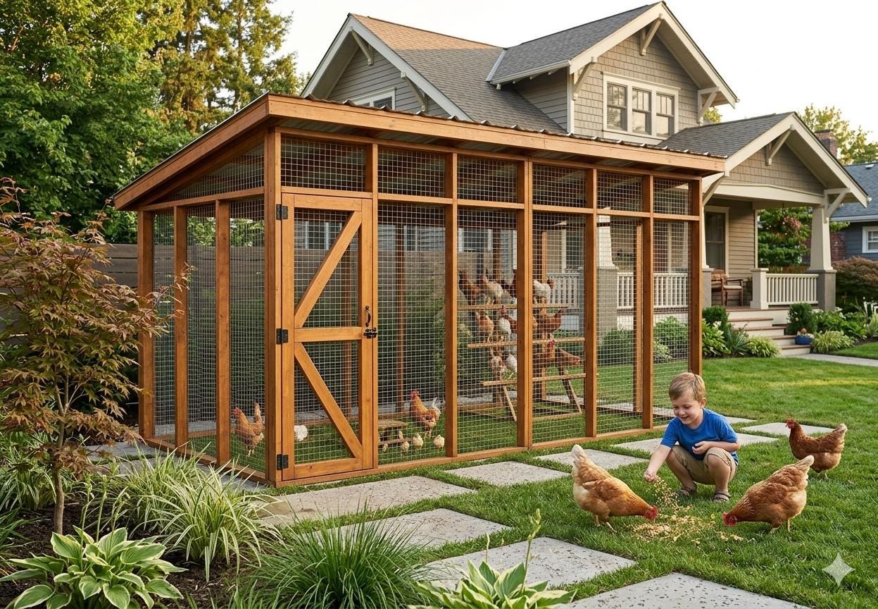 8x16 Chicken Coop Run DIY Plans - Build Your Own (download PDF) - Etsy