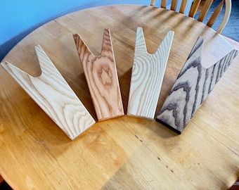 Ash Boot Jacks, Hardwood boot and shoe removal helper made from Ash, Entryway and mudroom  accesories
