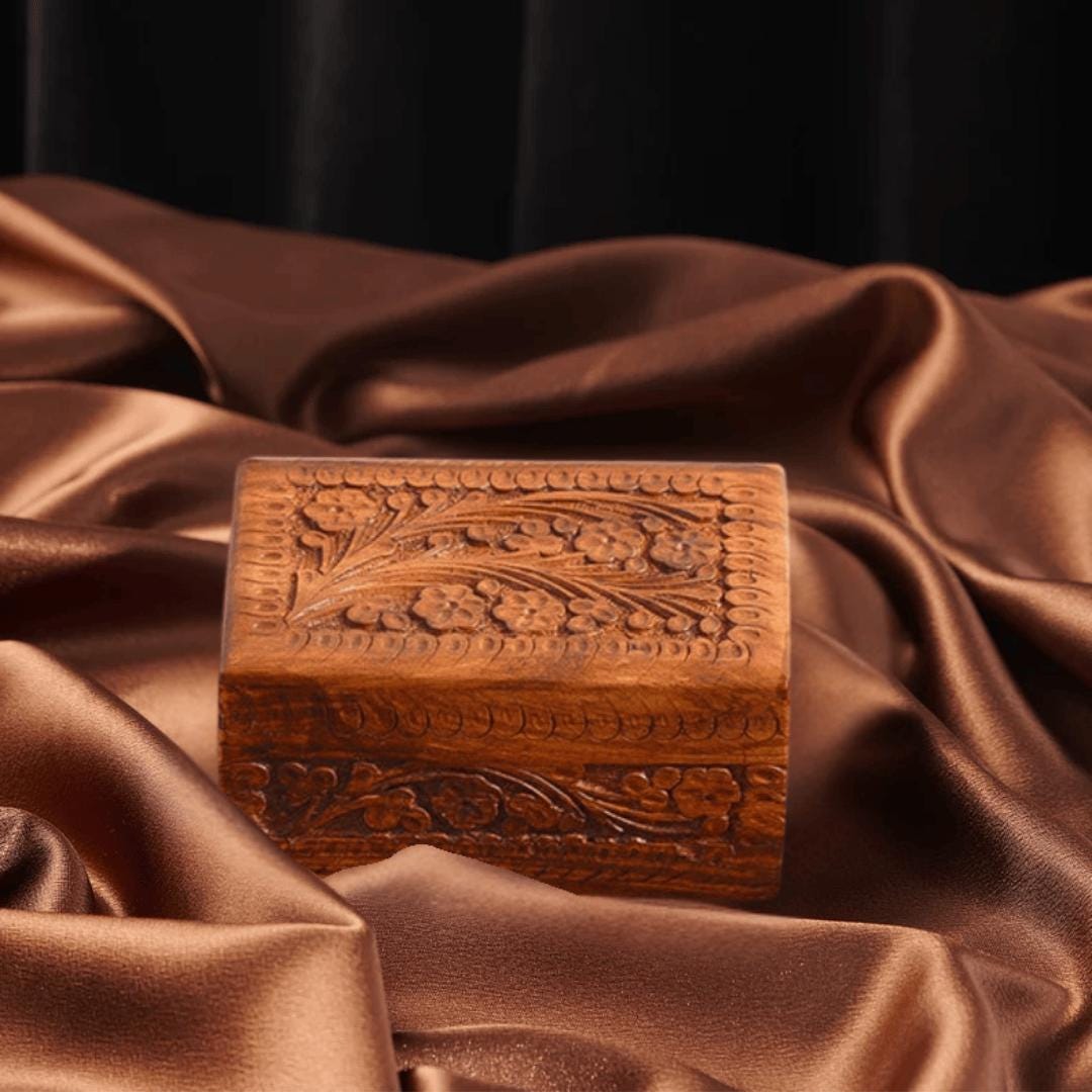 SECRET LOCK BOX Hidden Compartment Secret Opening Puzzle Box Wood ...