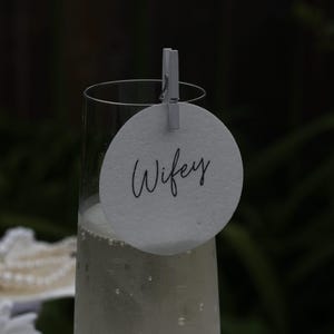 Edible 2&quot; Wedding Cocktail Toppers, Flute Topper Decorations