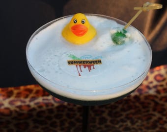 Edible 2" Summerween Cocktail Toppers: Spooky Halloween Party Drink Decoration