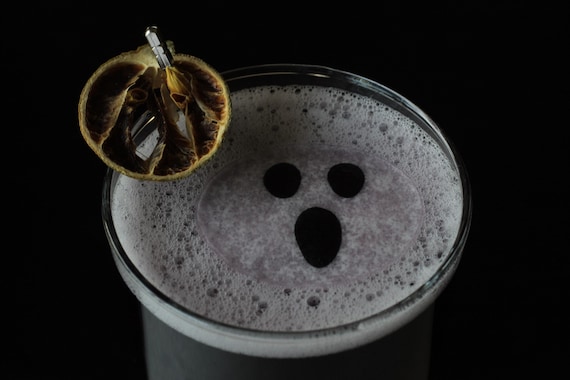 Edible 2" Halloween Cocktail Toppers: Spooky Party Drink Decorations