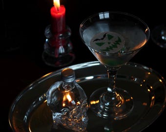 Edible 2" Halloween Cocktail Toppers: Spooky Party Drink Decorations