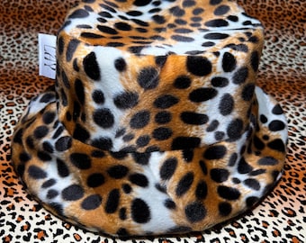 Leopard Boho Print Bucket Hat Leopard Print Hat M Retro Hat Bucket Hat Women Accessories  main image 4
