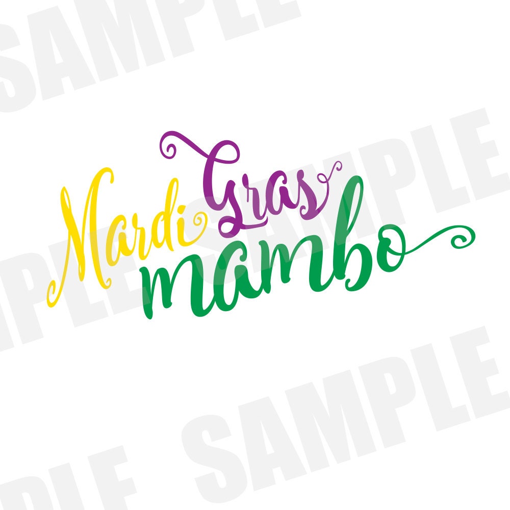 mardi gras mambo svg