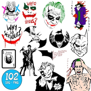 Villain SVG Bundle, Cartoon Cut file, Digital Download, Silhouette, Clip art, Big PNG Bundle, Party Craft, Hero Design, Cricut File
