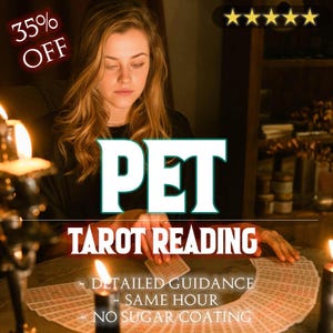 Gepersonaliseerde tarotlegging voor huisdieren met de naam van je huisdier | Spirituele dierlijke energielezing | Kat hond paranormaal inzicht | Orakelkaarten voor huisdieren