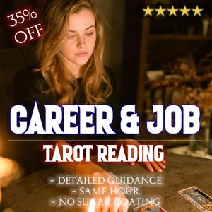 Lectura de Tarot sobre Carrera / Orientación precisa sobre empleo y trayectoria profesional / Pronóstico profesional detallado / Asesoramiento espiritual profesional / Claridad y dirección