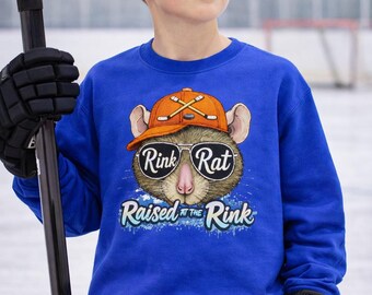 Raised at the Rink-sweater met ronde hals voor kinderen
