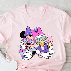Retro Minnie and Daisy Face, Best Friends Minnie and Daisy Shirt, Disney Tie Dye Shirts