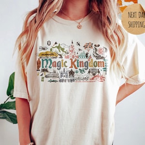 Retro Magic Kingdom Comfort Colors Shirt, Disney Comfort Color Shirt, Disney World Shirt, Magic Kingdom Sweatshirt