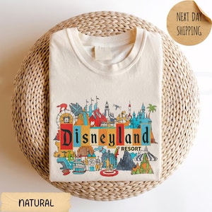 Retro Disneyland Resort T-shirt, Vintage Disneyland Parks Shirt, Disneyland Kids Gift Shirt, Disneyland Trip 2025 Tee, WDW 2025