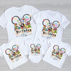 Custom Disney Birthday Shirt, Disney Birthday Squad Shirt, Disney Birthday Girl Shirt, Disney Birthday Boy Shirt, Family Birthday Shirt
