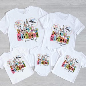 Custom Disney Birthday Shirt, Disney Birthday Boy, Disney Birthday Girl, Disney Birthday Squad, Disney Birthday Crew, Disney Family Shirt