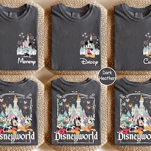 Custom Disneyworld Mickey And Friends Shirt, Custom Name Disney Family 2025 Shirts, Retro Disneyworld Trip Tee, Disney Family Vacation Shirt