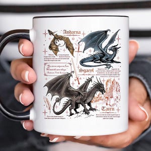 Fourth Wing Dragon PNG-, Tairn- en Andarna-bestanden, Basgiath War College digitaal, Dragon Rider, leesgrage cadeau voor lezers