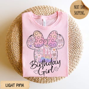 Disney Birthday Girl Shirt, Disney Birthday Shirt, Minnie Birthday Girl Shirt, Disney Birthday Trip Shirt, Disney Girl Birthday Gift