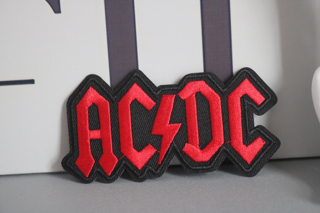 ACDC Patch, Music Patch, Iron on Patch, Embroidered Patch, Patch for ...