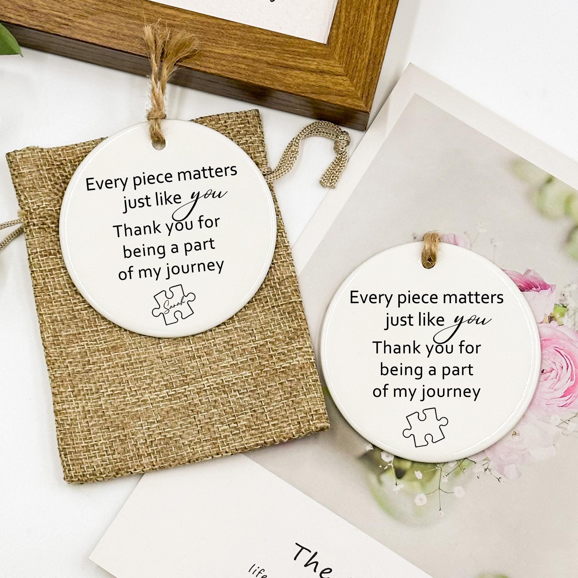Personalized Ceramic Ornament, Mentor Teacher Thank You Gift – Arch-Print