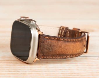 Engraved Leather Fitbit Versa Band: Personalized Strap for Men & Women