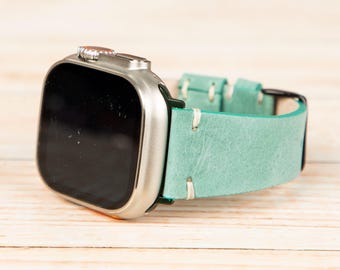 Personalized Leather Fitbit Band: Versa 4, Sense 2, Handmade