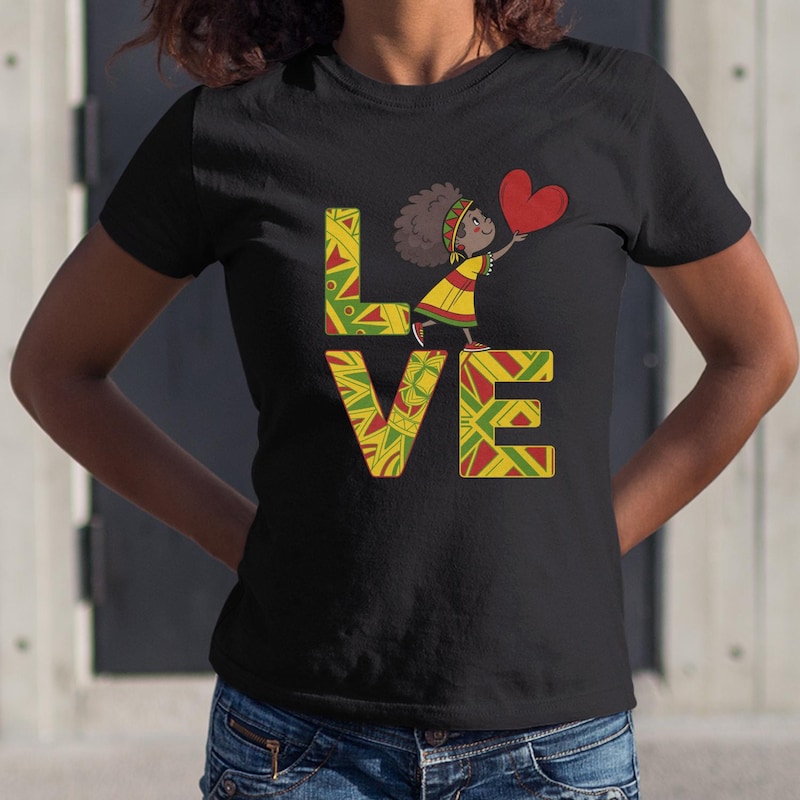 Black Black Love - Black Multicolor T-Shirt