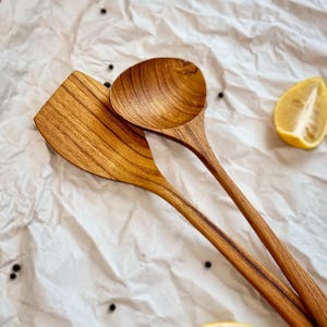 Spoon and Spatula Set, Handmade kitchen utensils