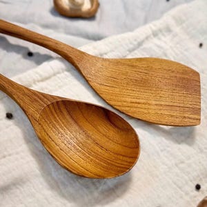 Cooking utensils - Spoon and Spatula Set, Wooden utensils, Kitchenware