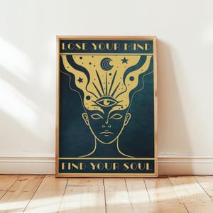 Lose Your Mind Find Your Soul Poster Lose Your Mind Print Music Vintage Retro Print Vintage Music Wall Decor